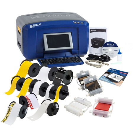 Brady Bbp37 Color And Cut Printer w/ Workstation Safety And Facility Id BBP37-GEN-KIT